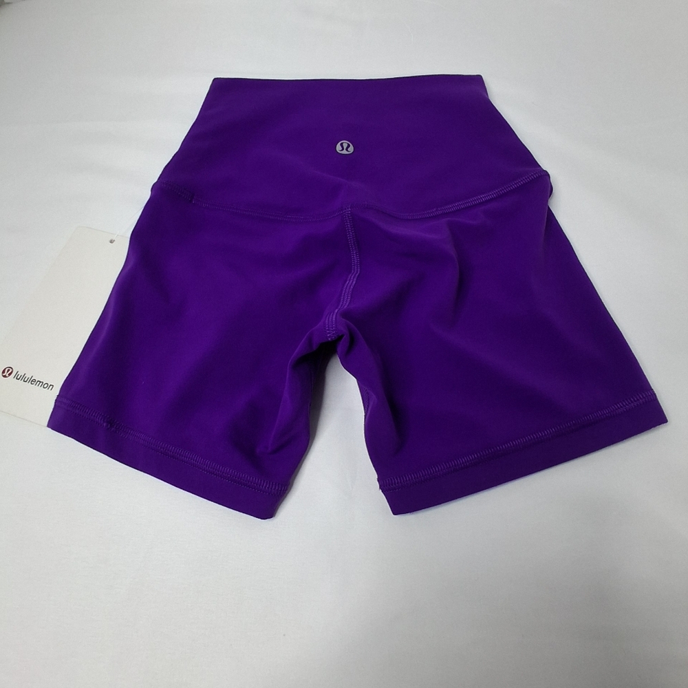 Lululemon Align High-Rise Shorts 4" Size 0 Purple *Hole In Hip*